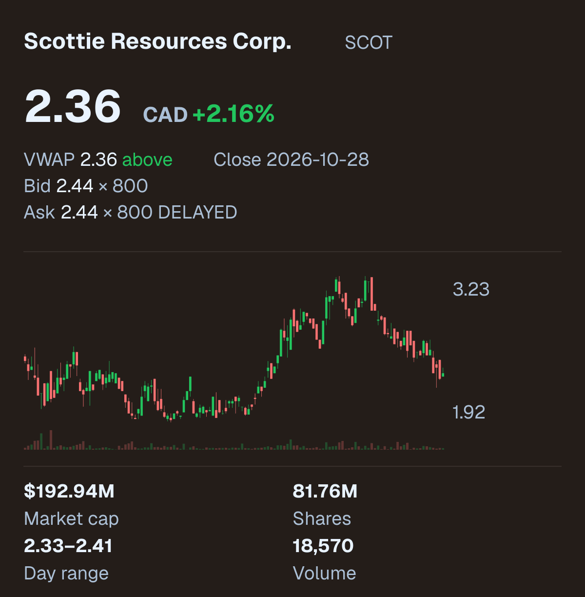 SCOT company snapshot